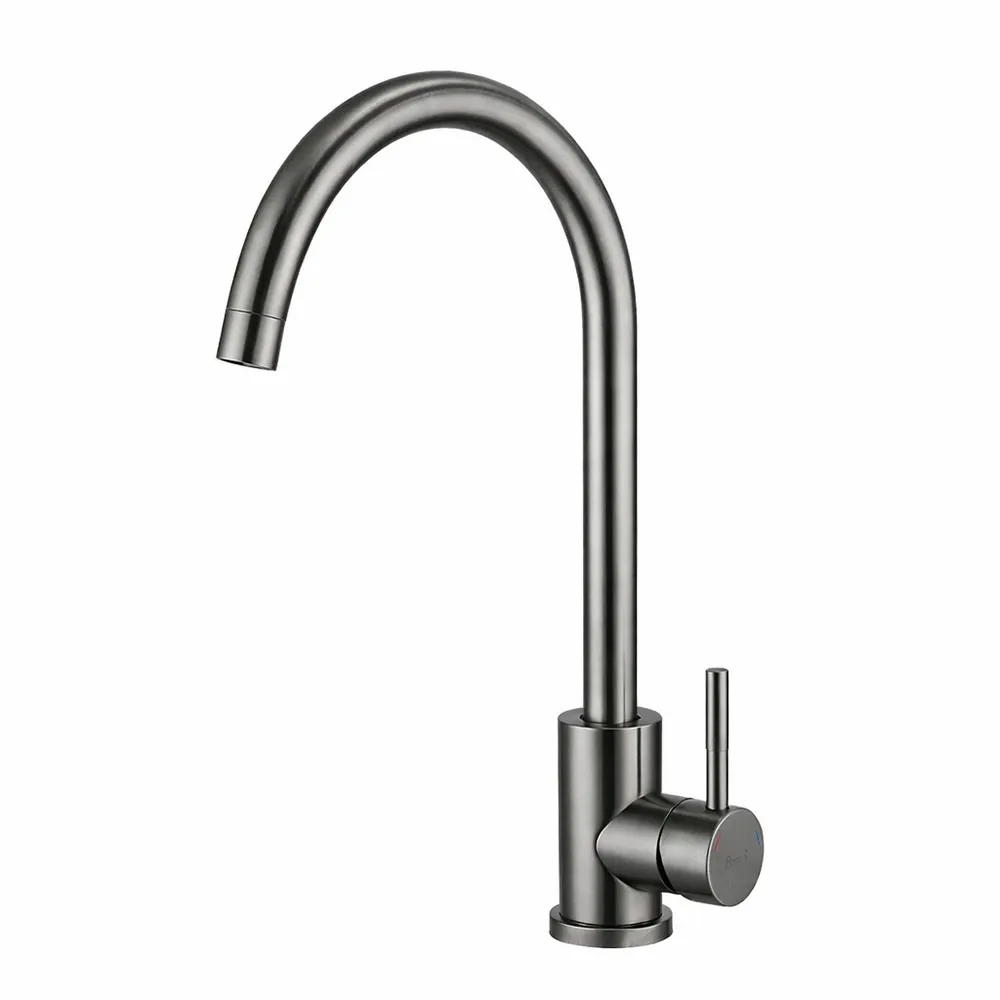 Смеситель для кухни FRAP F40899-9, оружейная сталь