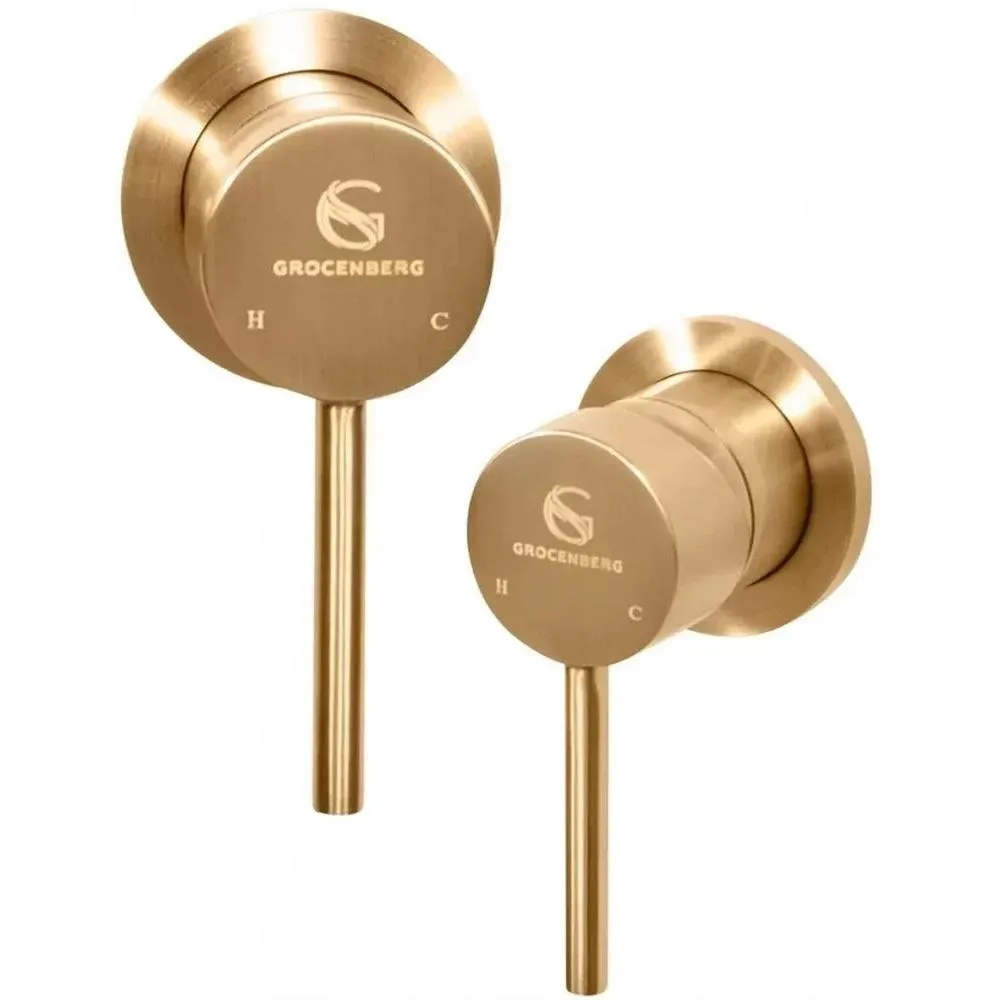 Смеситель для раковины встраиваемый Grocenberg GB511BR, бронза