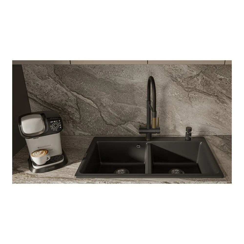 Дозатор для кухонной мойки Rivelato RD-1000, антрацит