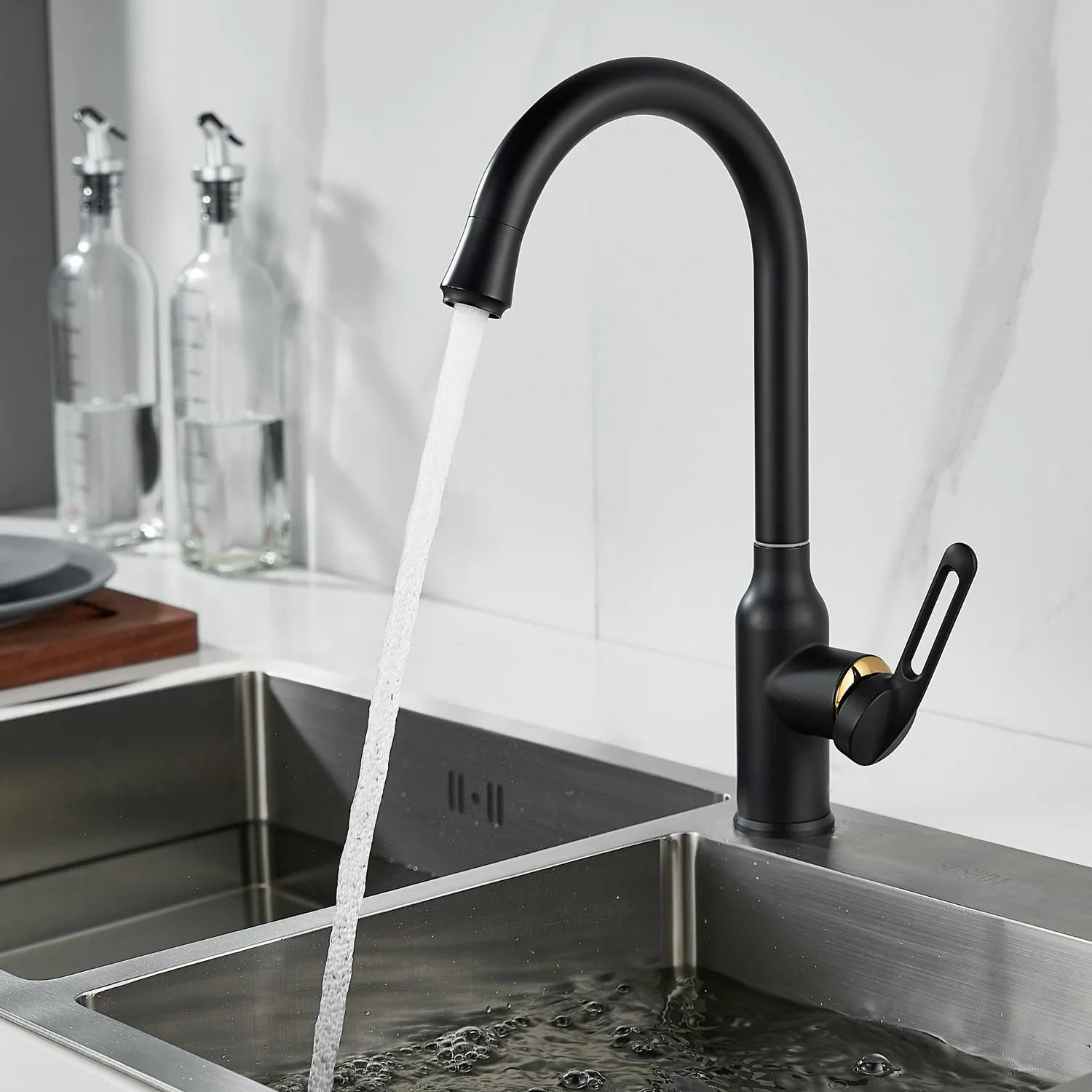 Смеситель для кухни Raffine F103H, черный