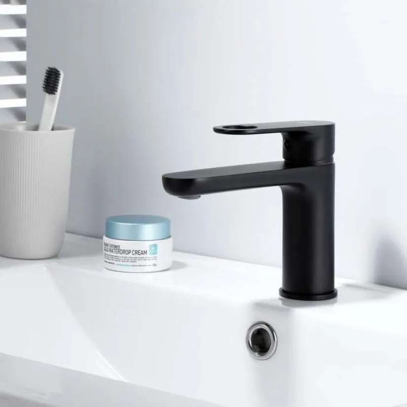 Смеситель для раковины D-Lin 377-A D110377-A, черный