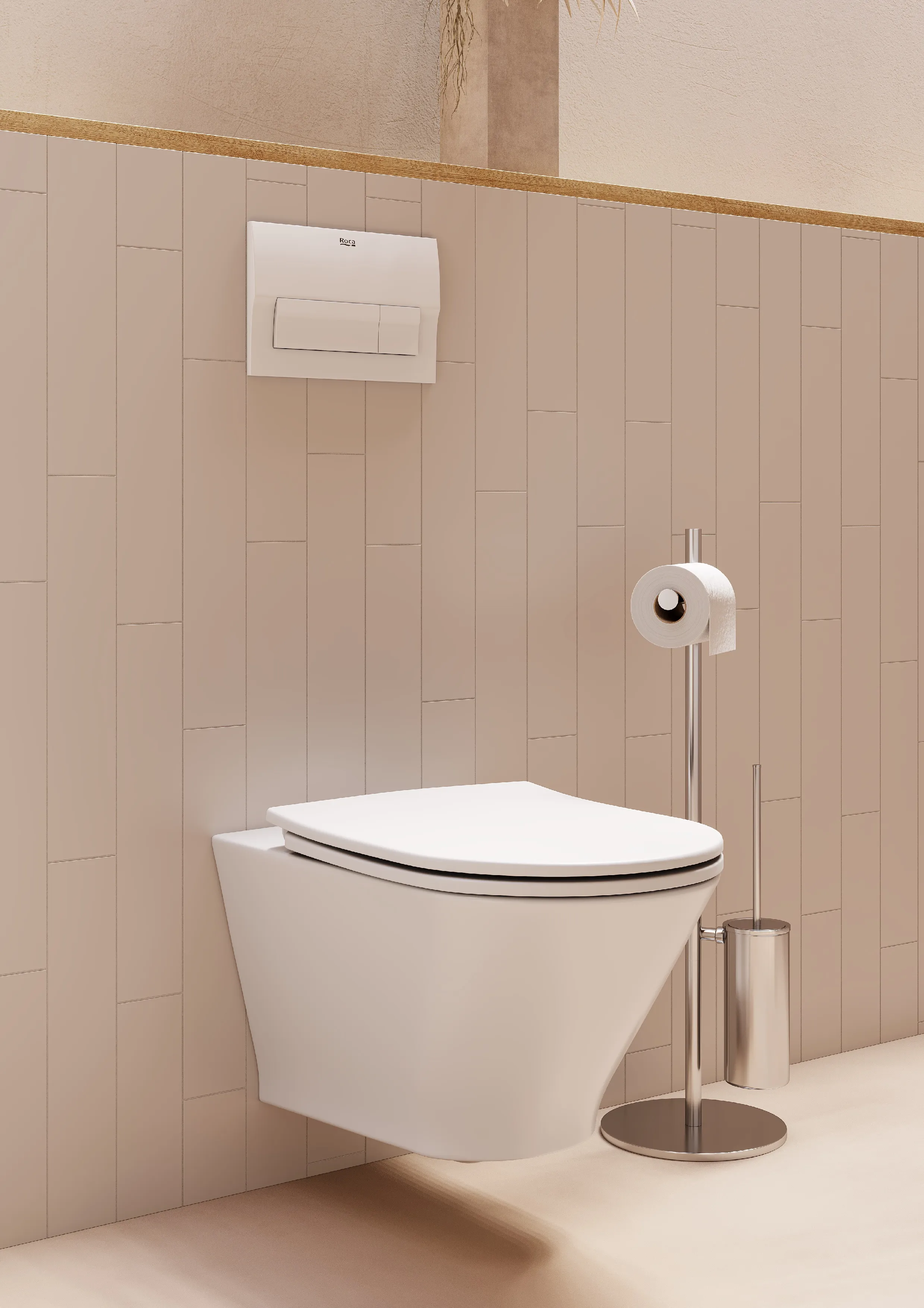 Комплект инсталляция с подвесным унитазом Roca The Gap Round Pack 893105000 с сиденьем микролифт