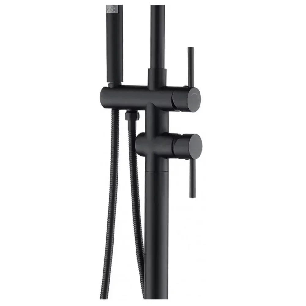 Смеситель напольный для ванны Groсenberg GB900BL, черный