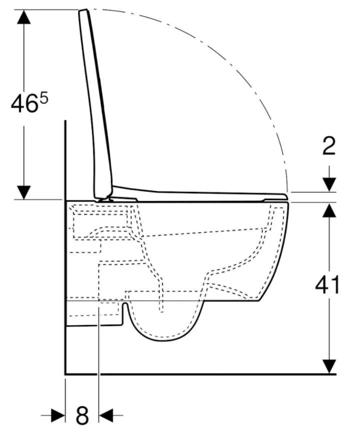 Унитаз подвесной Geberit iCon 500.784.01.1 с микролифтом