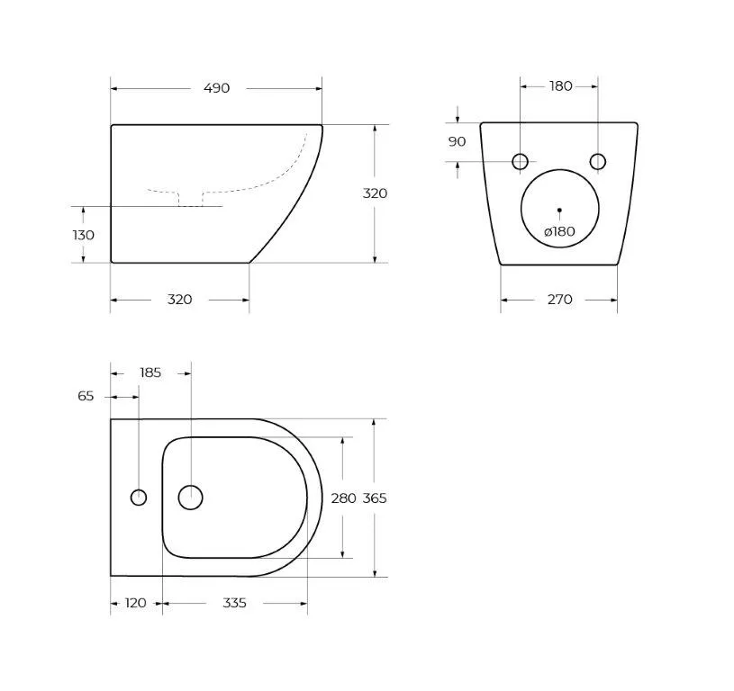 Биде подвесное BelBagno Sfera-R, белый (BB046BH)
