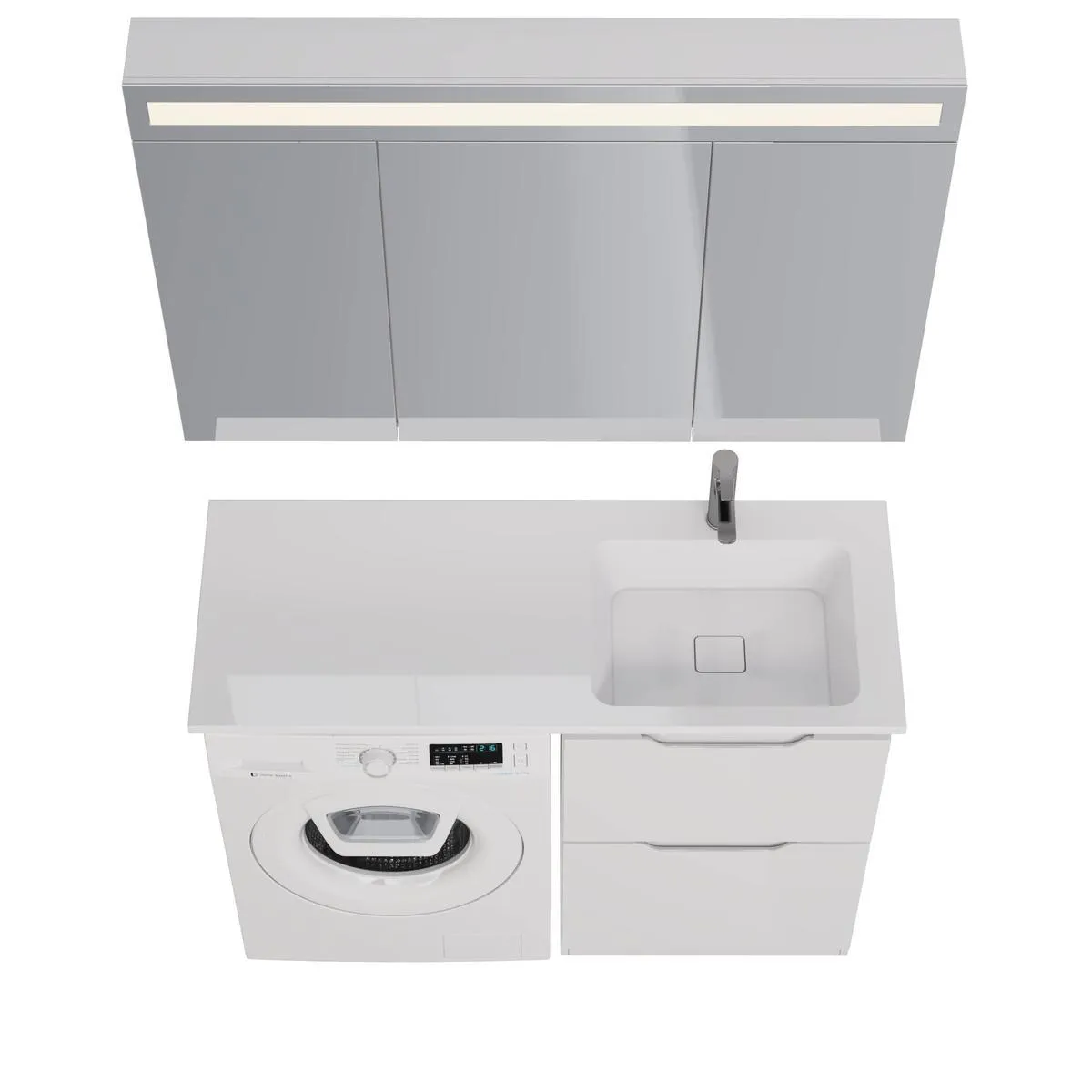 Тумба под раковину напольная Dreja Bona 60 см, белый