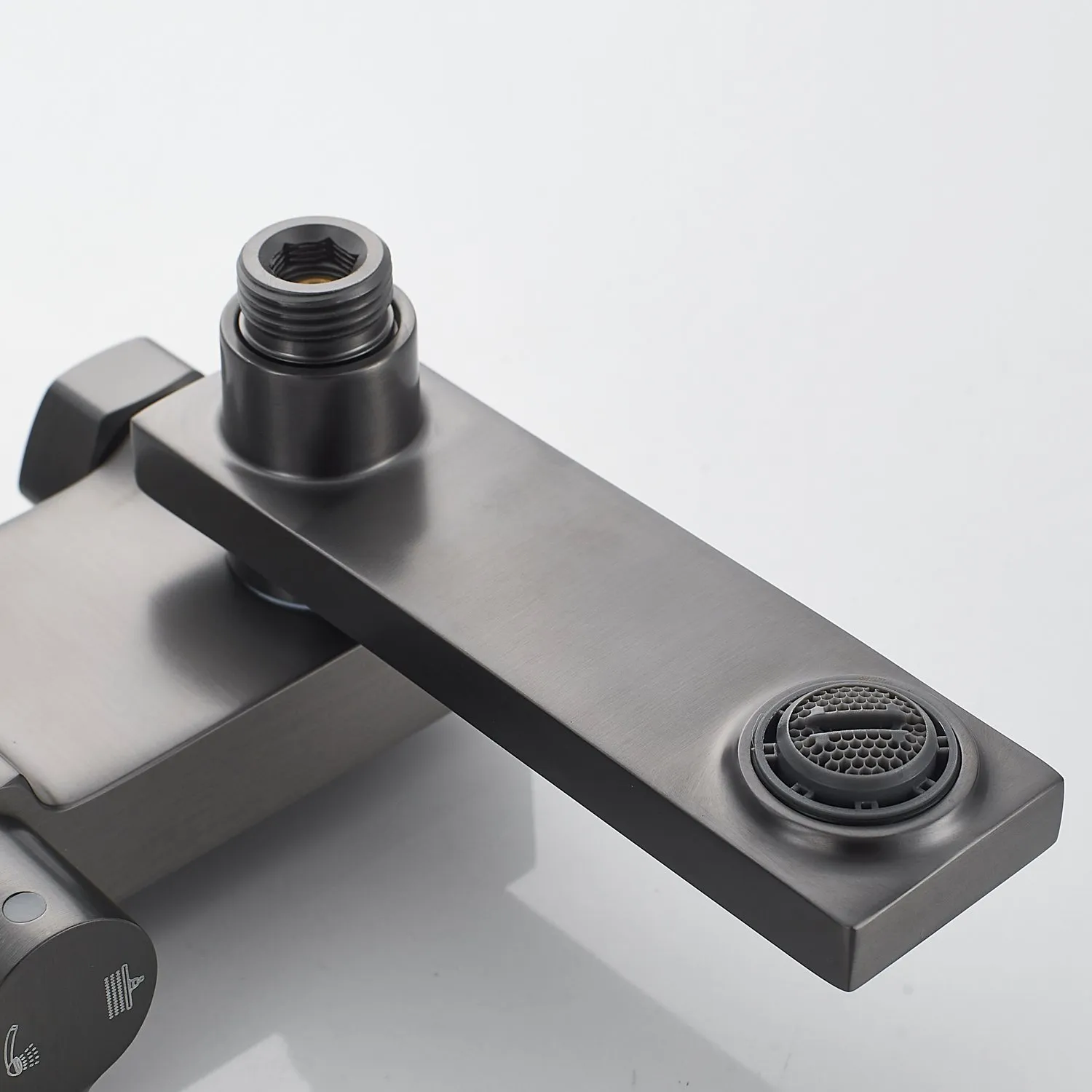 Душевая система Raffine F3696T, оружейная сталь