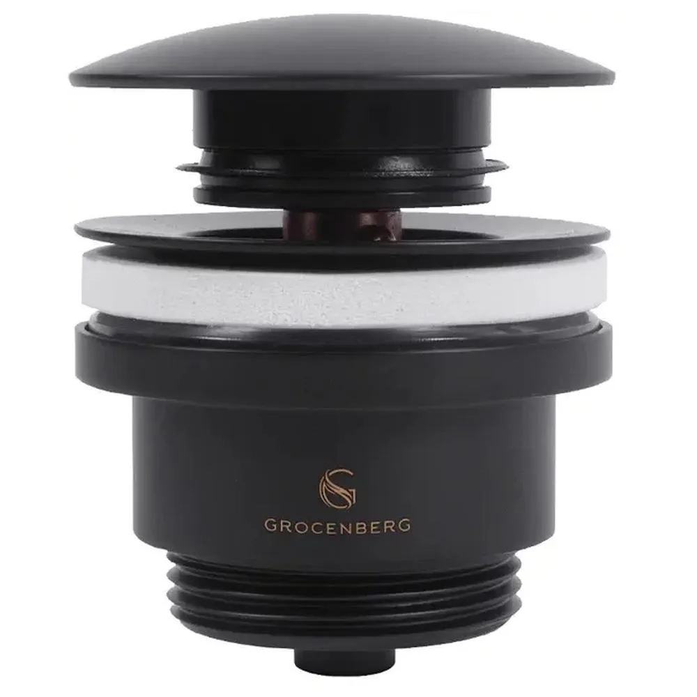 Донный клапан для раковины Grocenberg GB106BL, черный