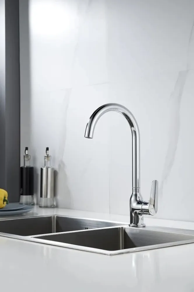 Смеситель для кухни Knotlor KN-51, хром