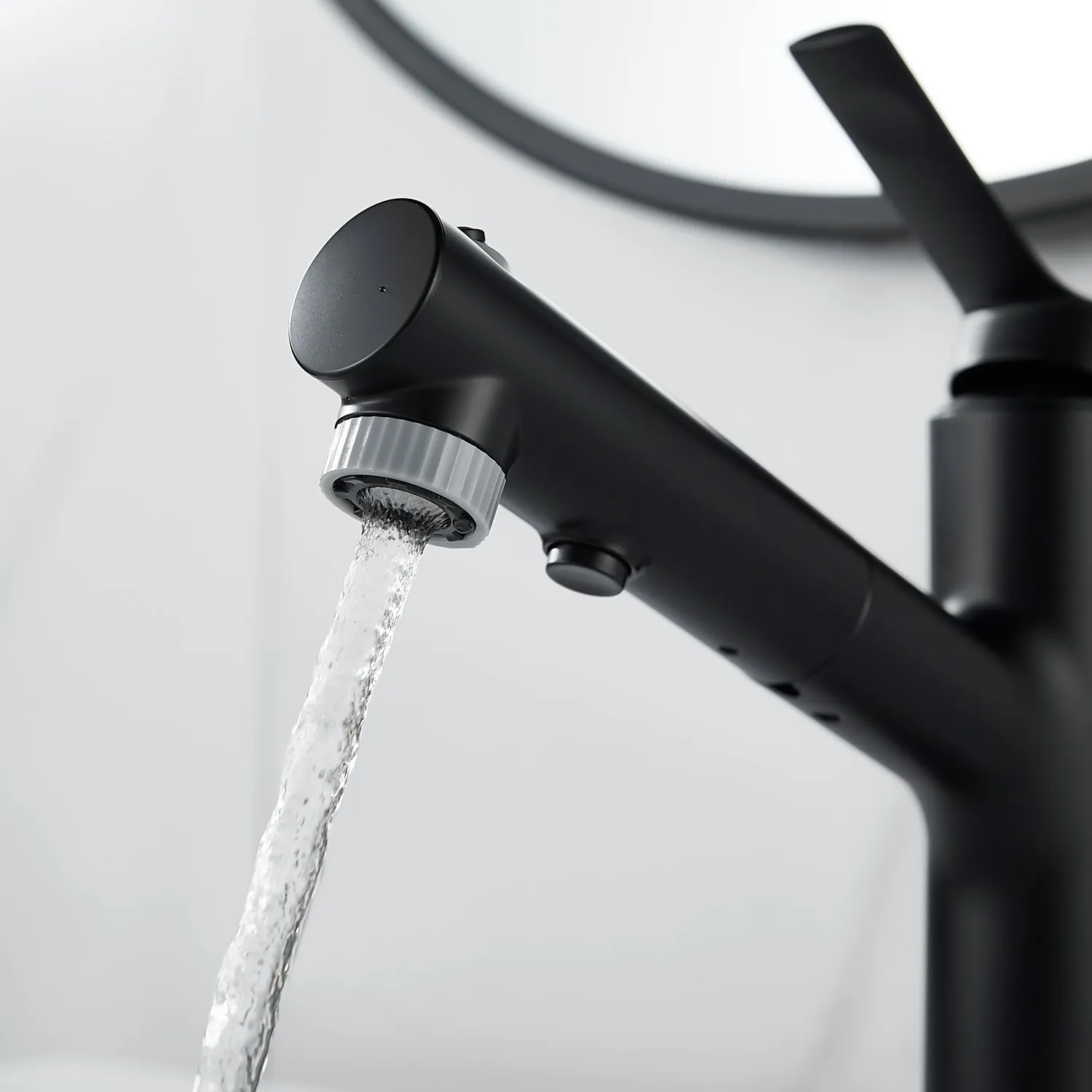 Смеситель для раковины многофункциональный Raffine F281H, черный