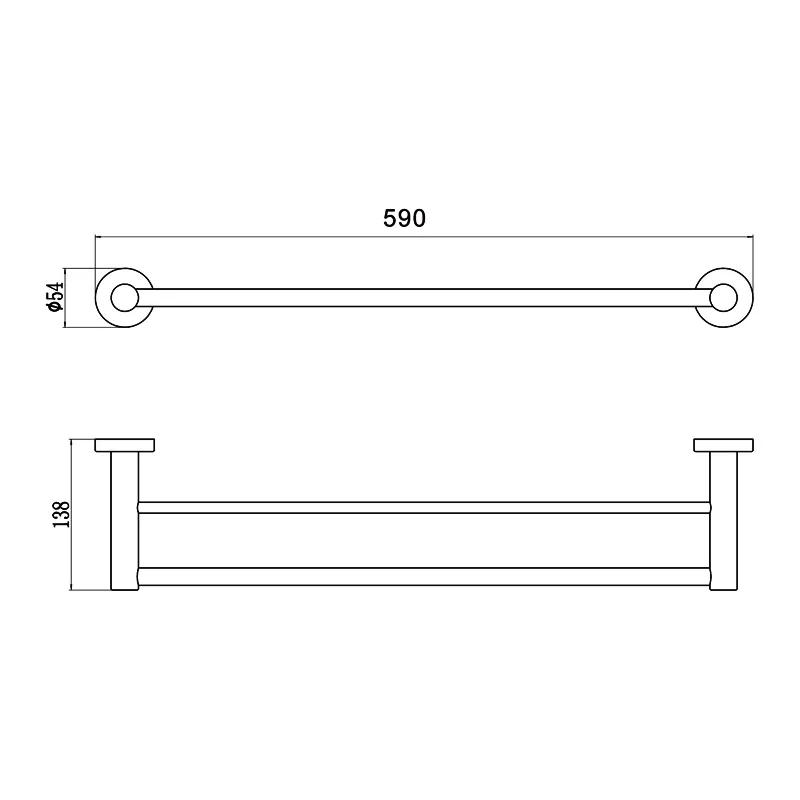 Держатель для полотенец двойной Savol S-005648Q