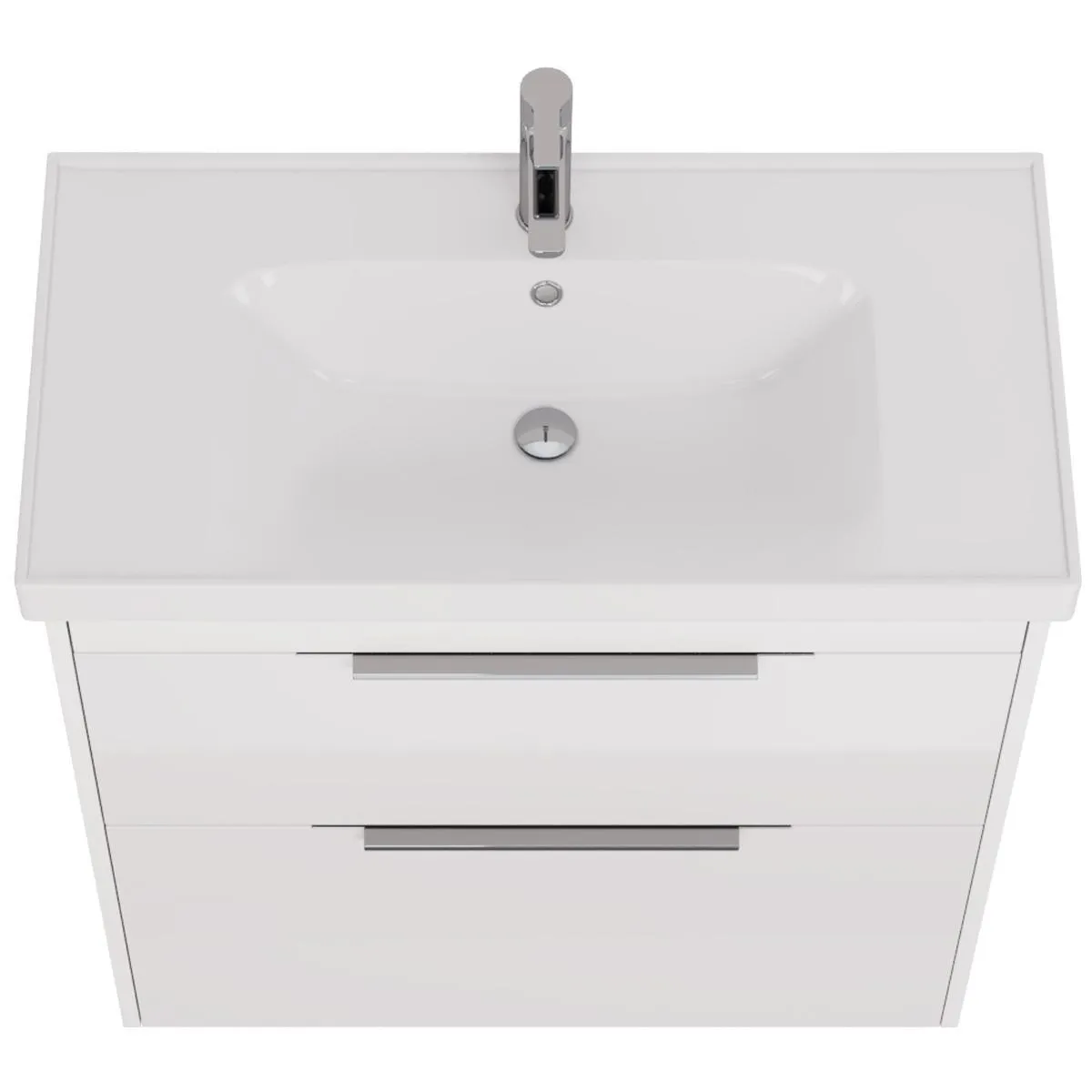 Тумба с раковиной подвесная/напольная Dreja Prime 90 см, белый