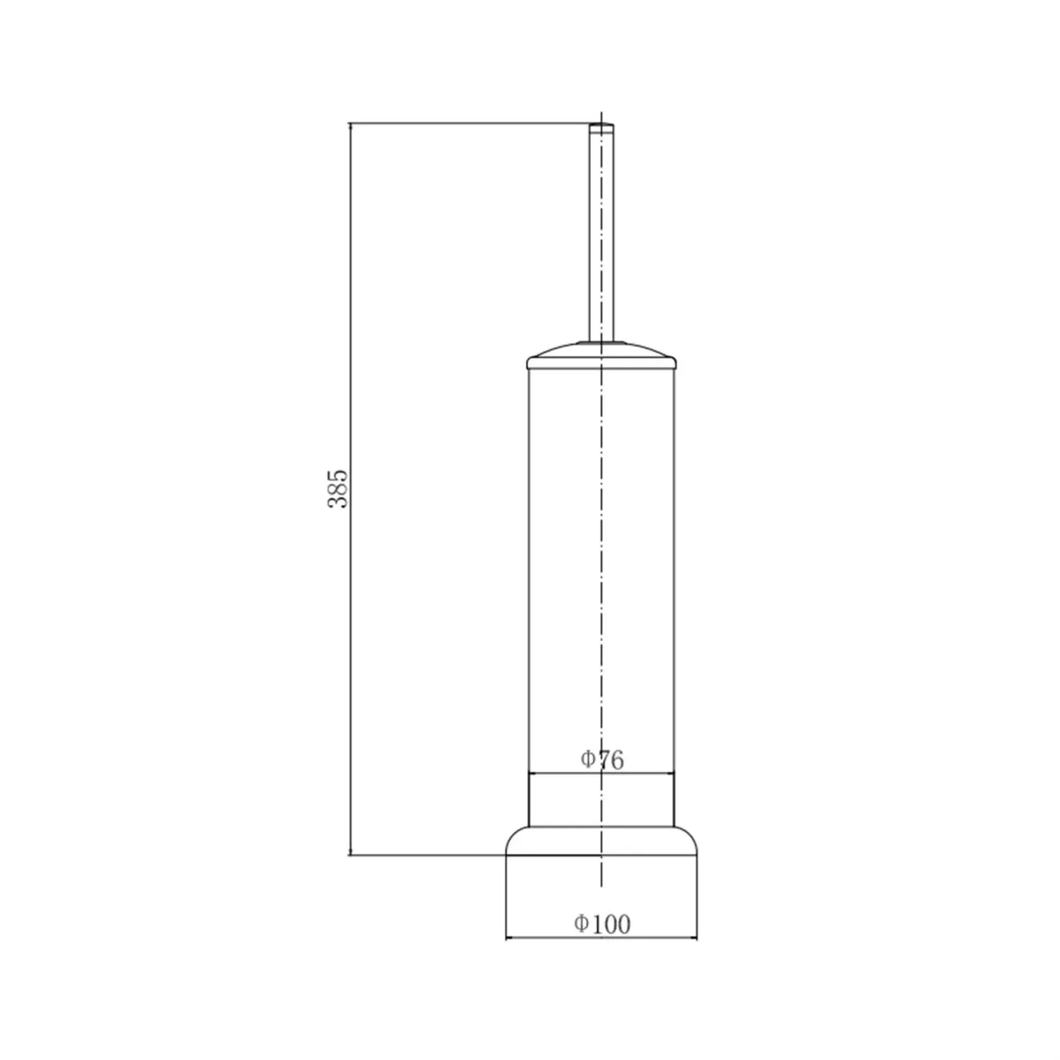 Ершик для унитаза FASHUN A903-21, бронза