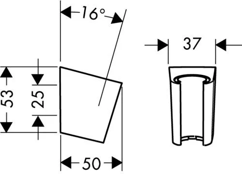 Держатель душа Hansgrohe Porter’S хром (28331000)