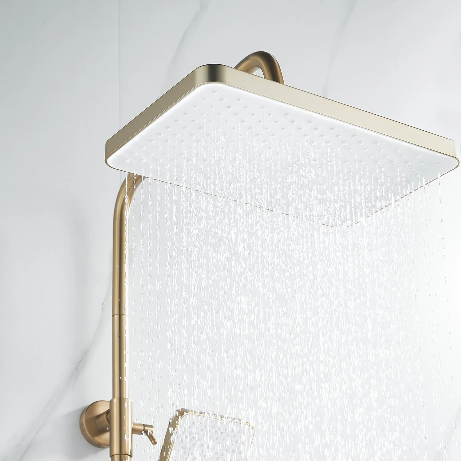 Душевая система Shevanik S9936G, золотой сатин