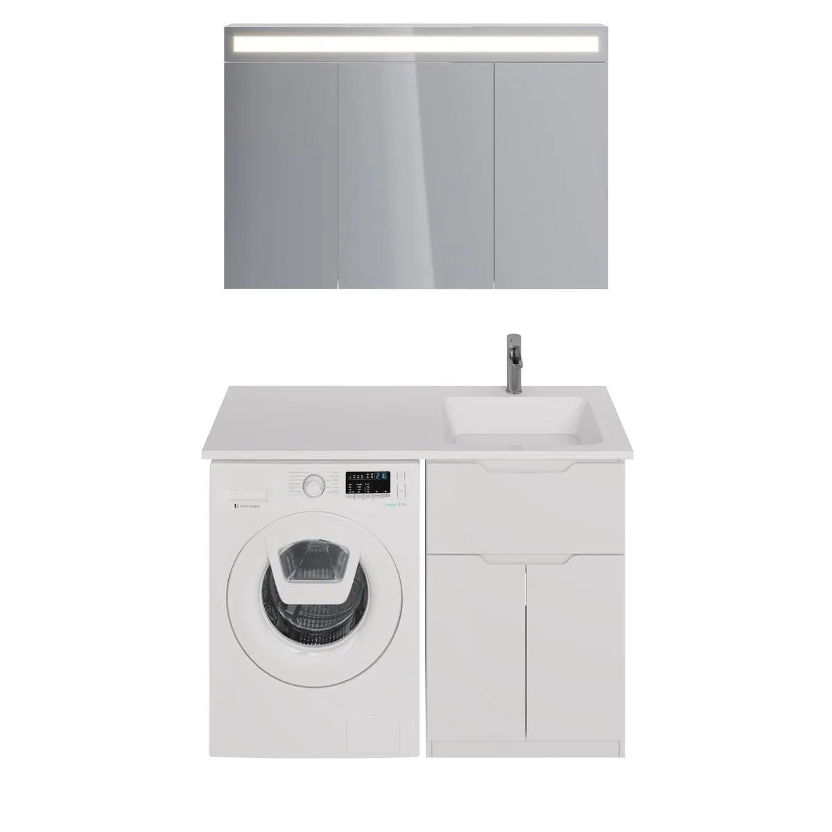 Тумба под раковину напольная Dreja Vega 60 см, белый