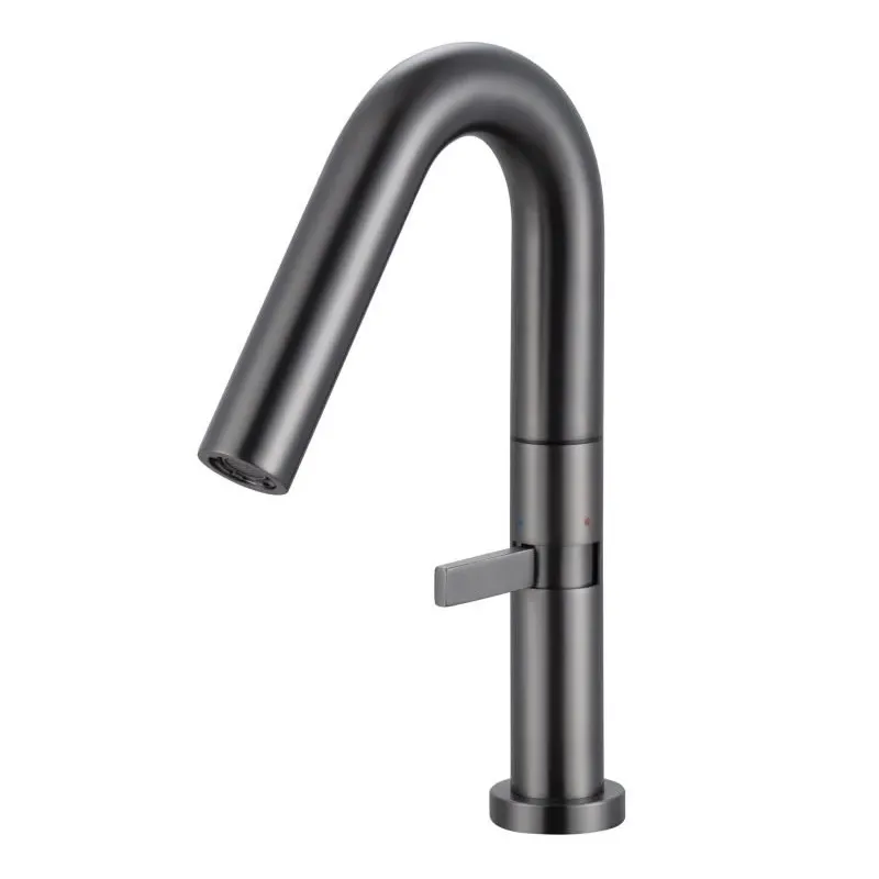 Cмеситель для раковины Knotlor SS-30/GM, оружейная сталь