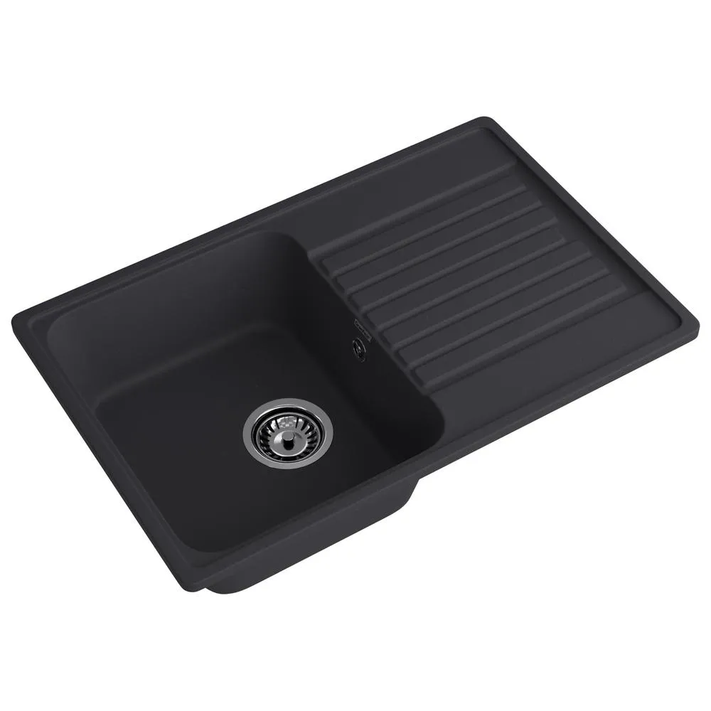 Кухонная мойка GranFest QUARZ 78, черный