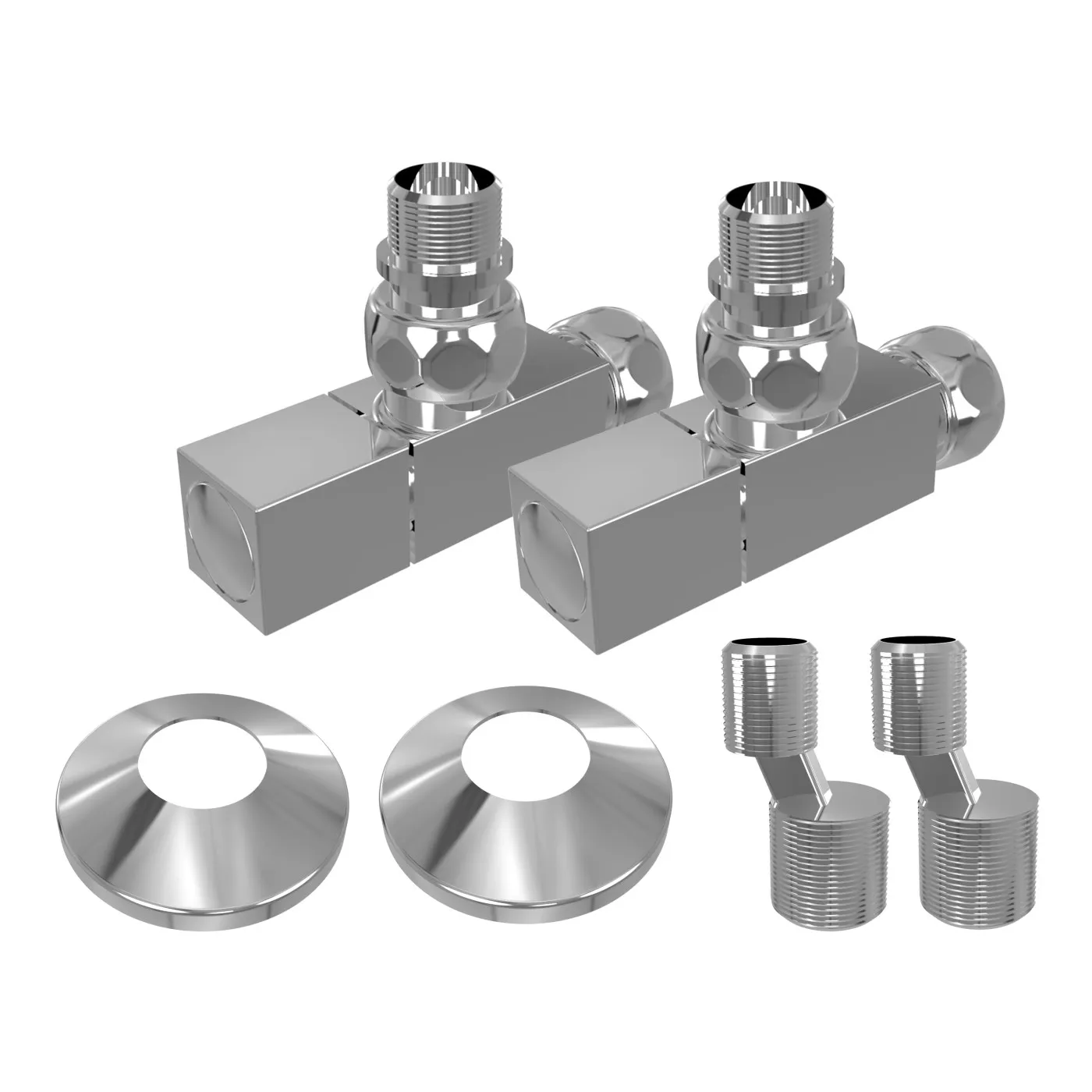 Комплект угловатых вентилей (3/4"x1/2") Terminus 4620768888861, хром