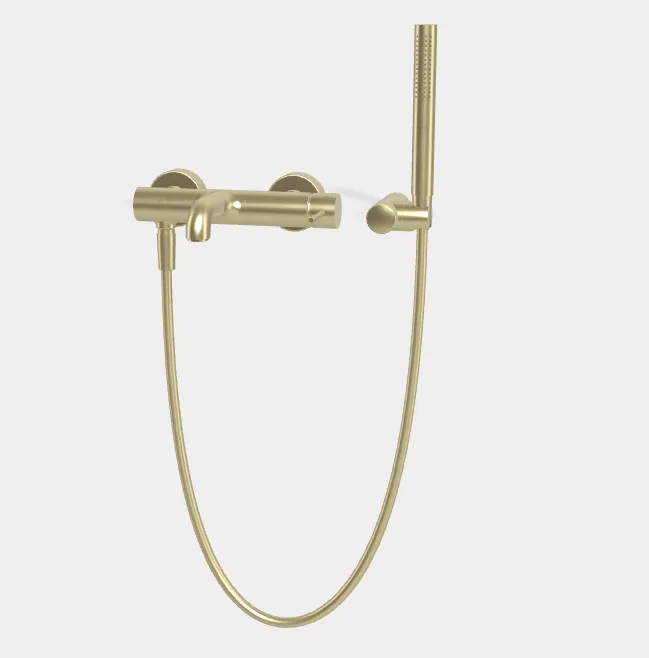 Смеситель для ванны и душа Fima Carlo Frattini Spillo Up, шампань брашированная (F3034NHS)