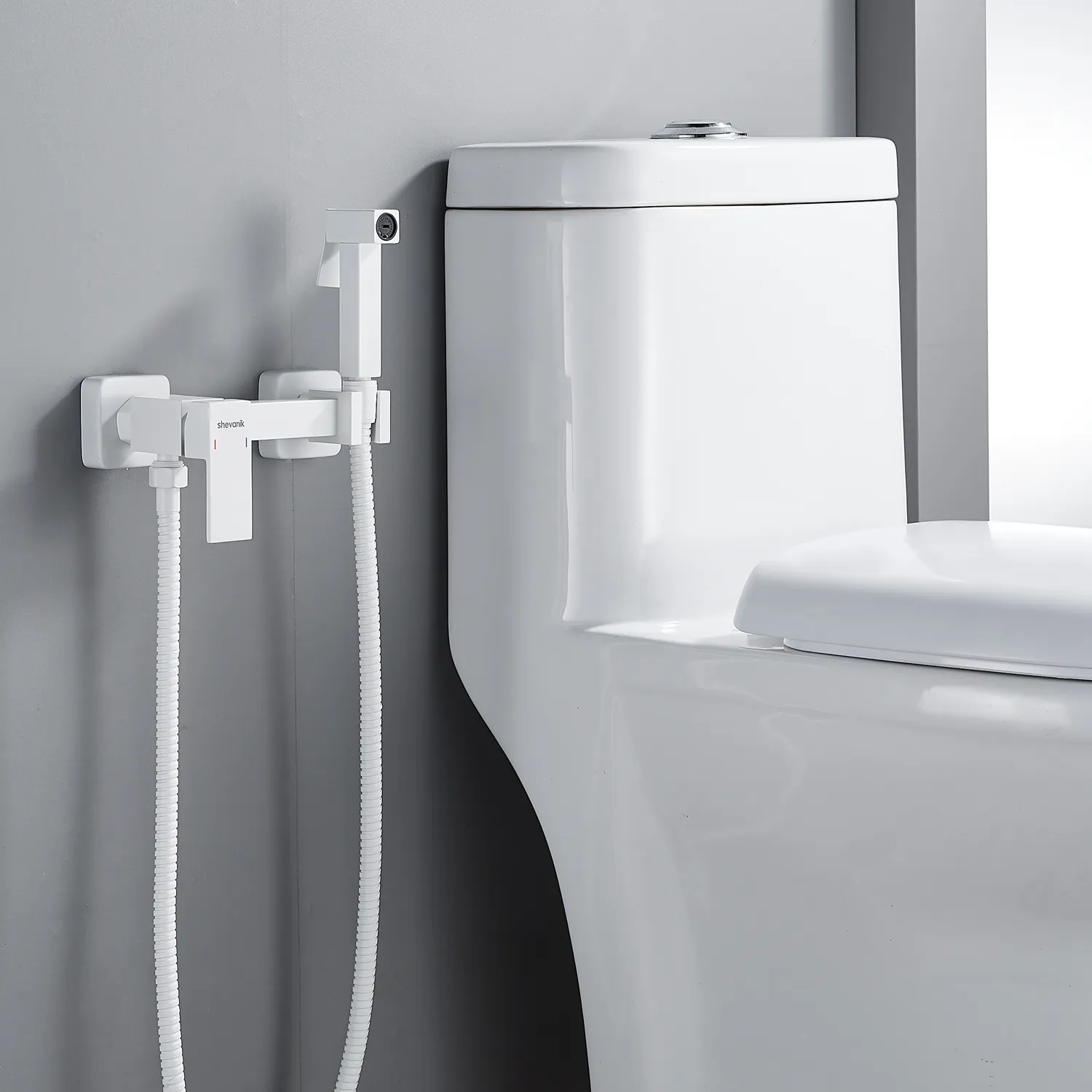 Гигиенический душ со смесителем Shevanik S137C, белый