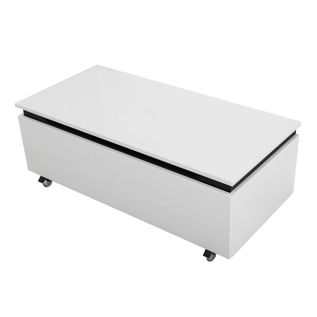 Тумба с одним выкатным ящиком Cezares Slider 966х480х315, Bianco Opaco (SLIDER-1000-1C-PI-BO)