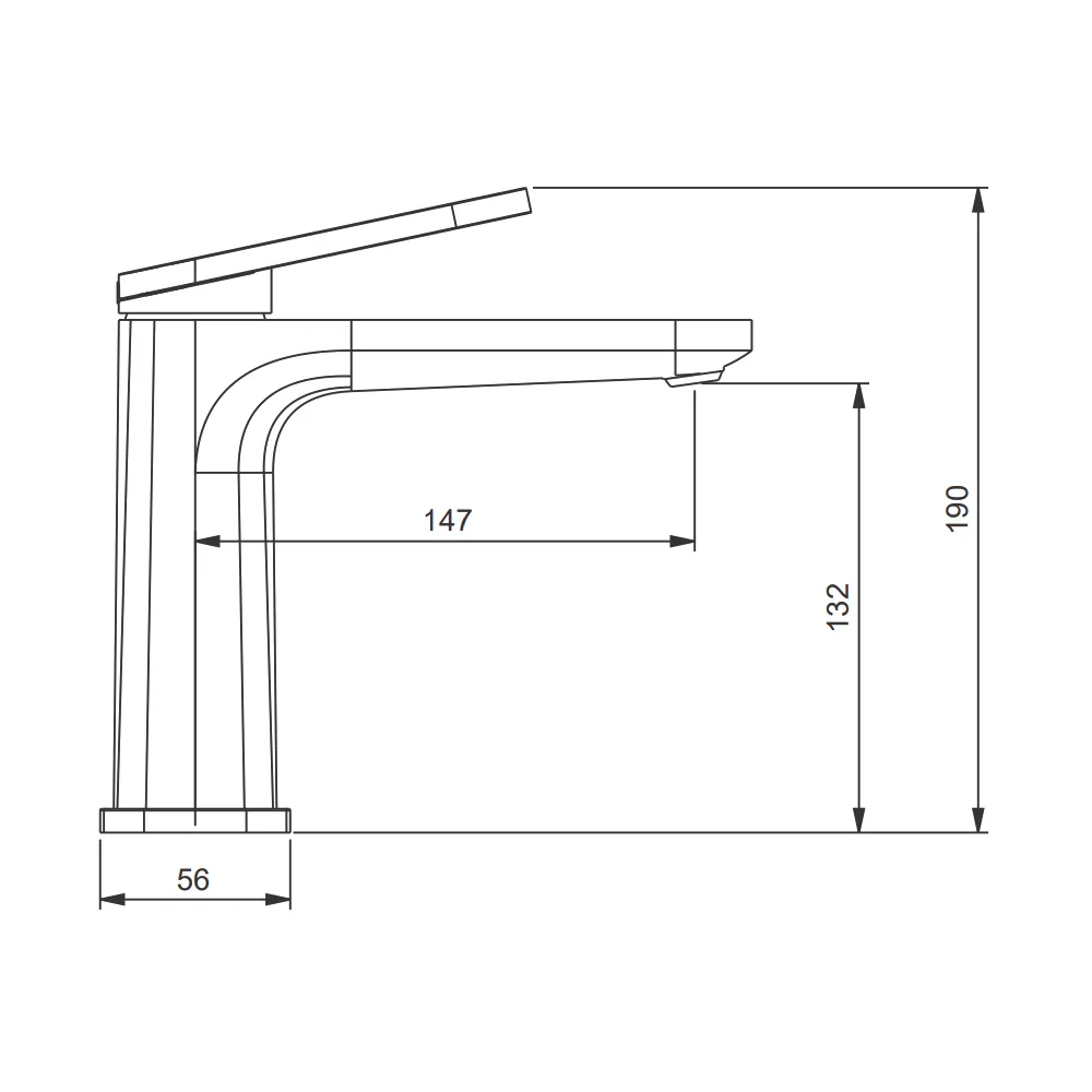 Смеситель для раковины Gappo G1027, хром