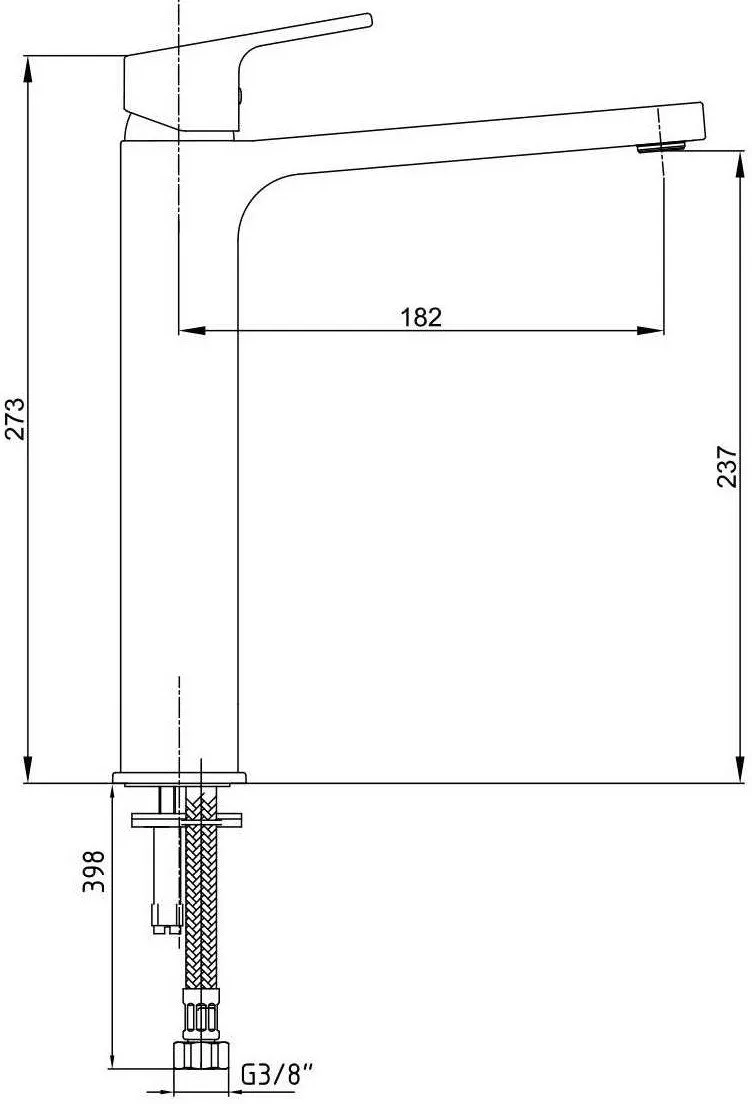 Смеситель для раковины E.C.A Tiera 103588002EX