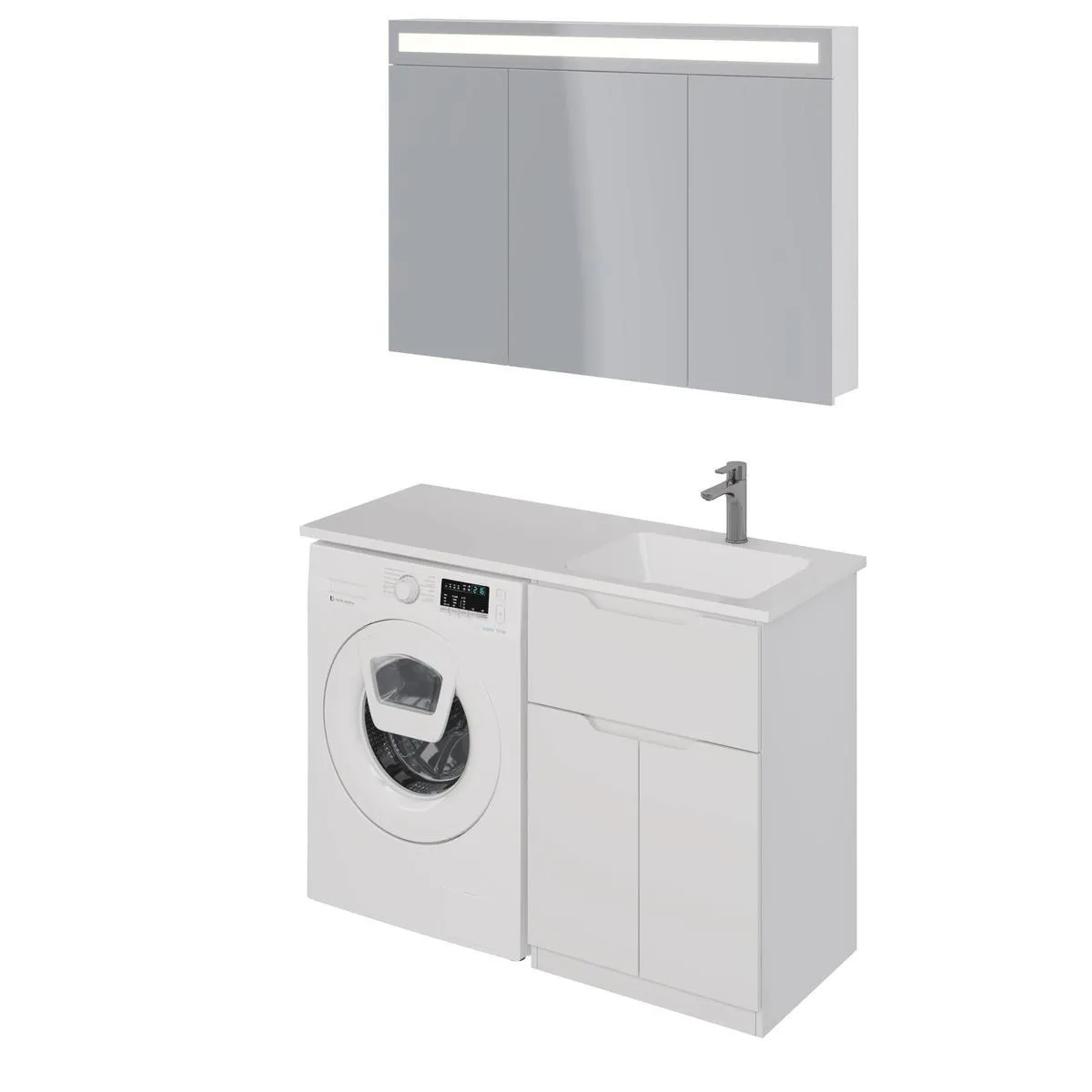 Тумба под раковину напольная Dreja Vega 60 см, белый