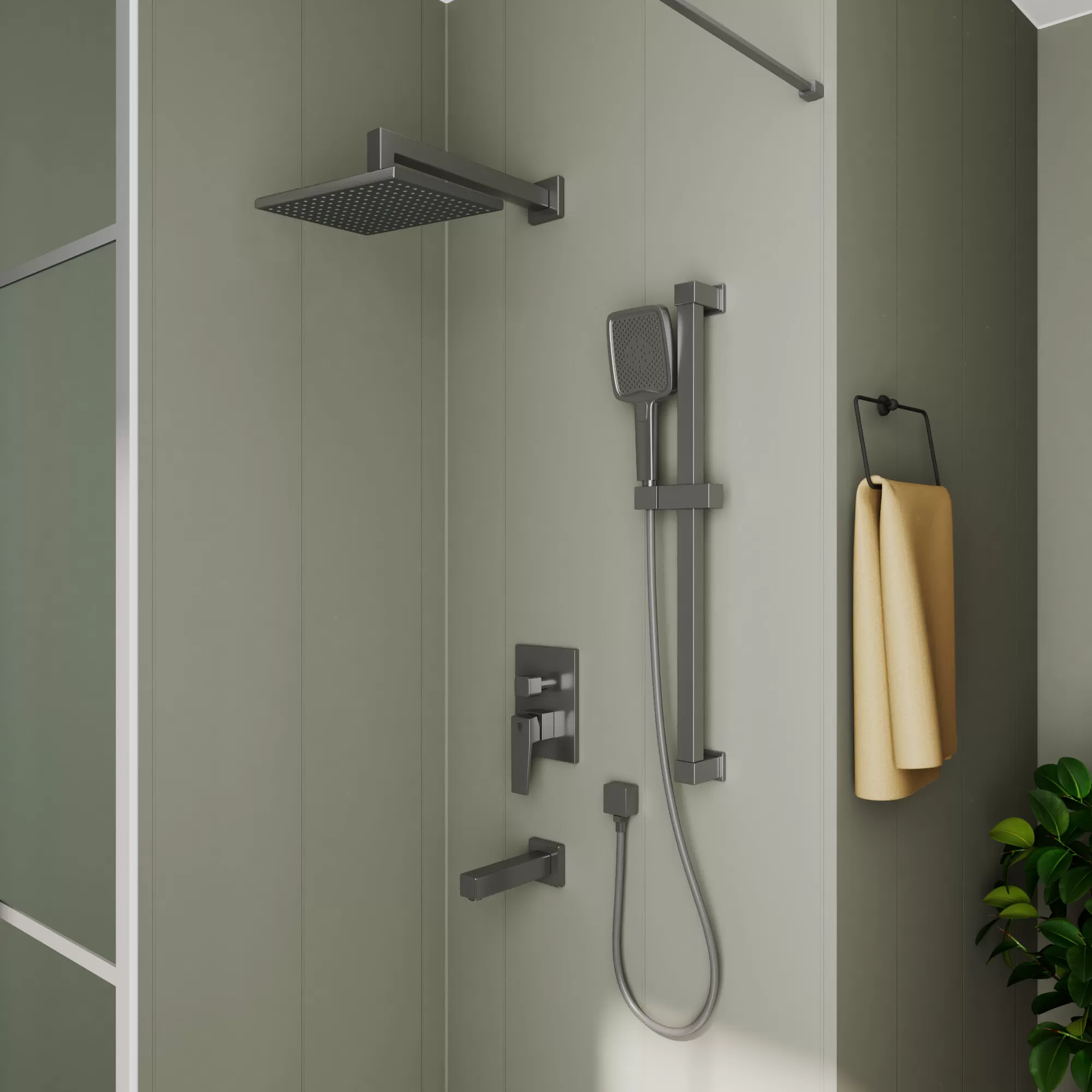 Встроенная душевая система RUSH Thira (TR3635-60Grey)