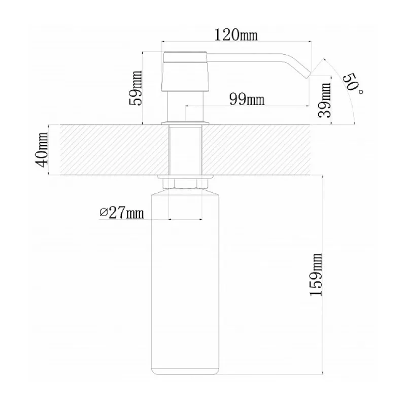 Дозатор для кухонной мойки Florentina РОНДО 703.727.0000.105, коричневый