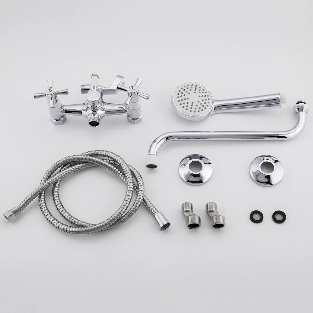Смеситель для ванны FRUD R22118-7, хром;белый