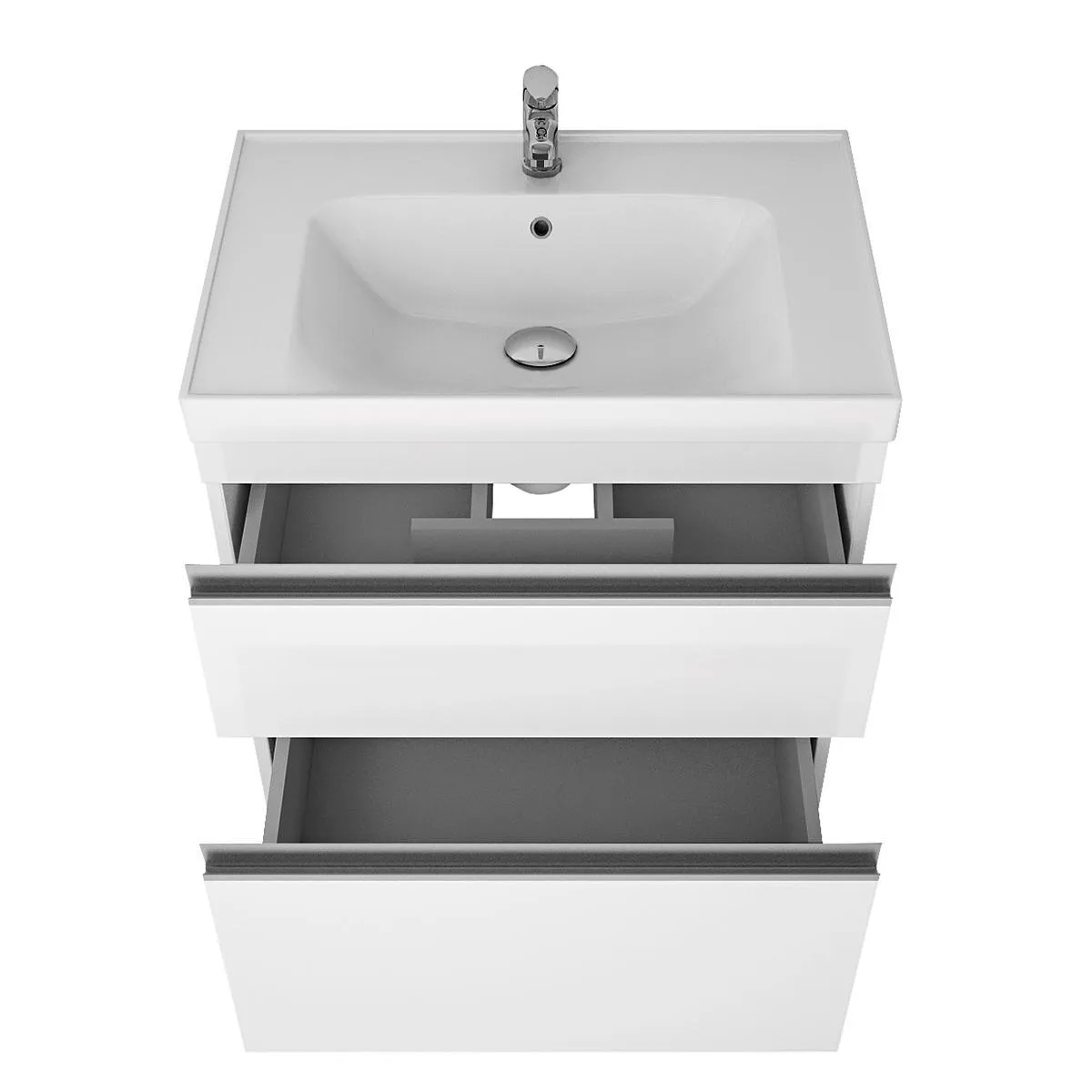 Тумба под раковину подвесная/напольная Dreja Grace Plus 70 см, белый