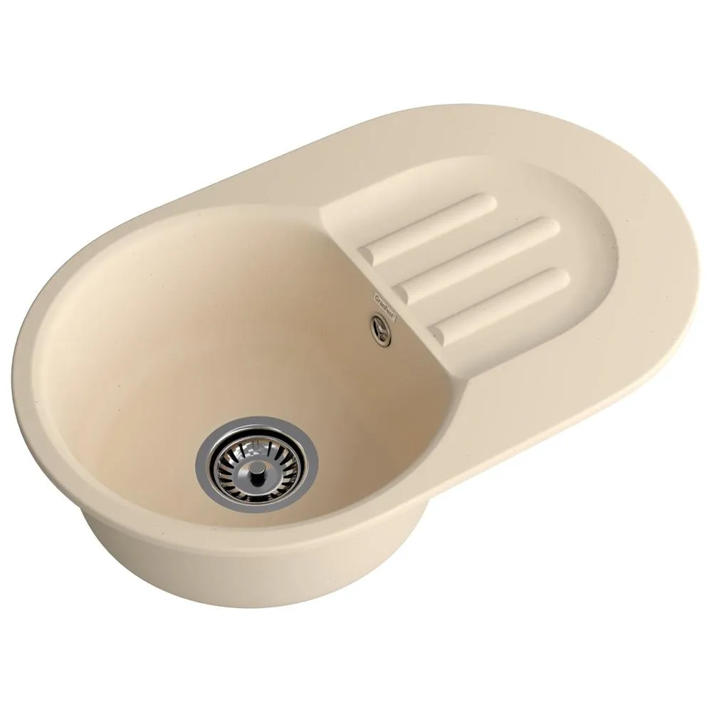 Кухонная мойка GranFest SMART 685L, бежевый
