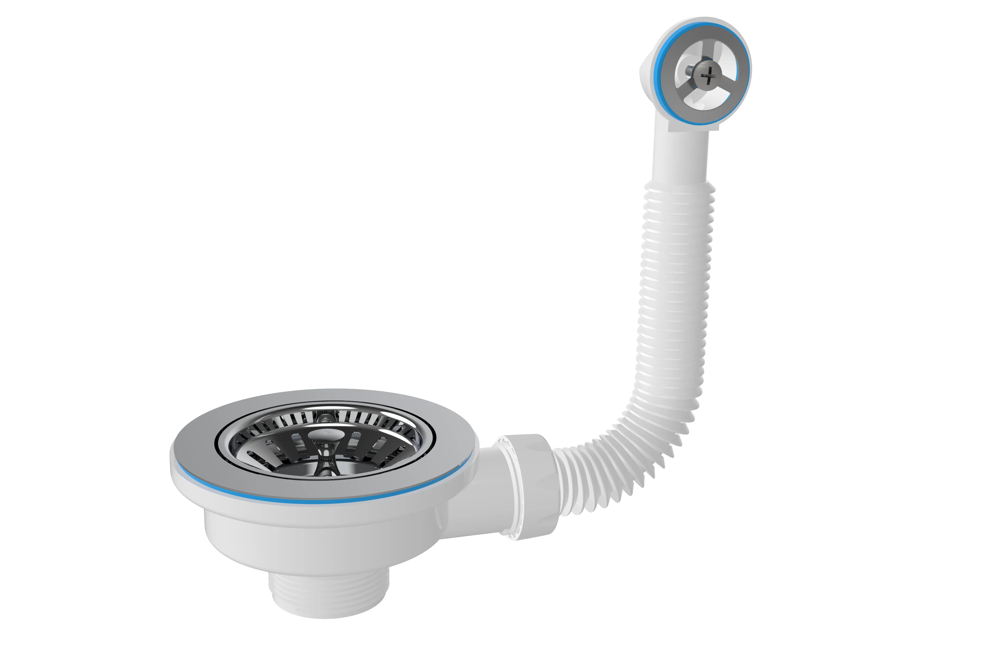 Выпуск NOVA для сифона 3 1/2" с круглым переливом (1038)