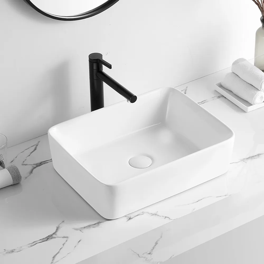 Раковина чаша WesnaArt KUBUS 3010-KUB13, белый