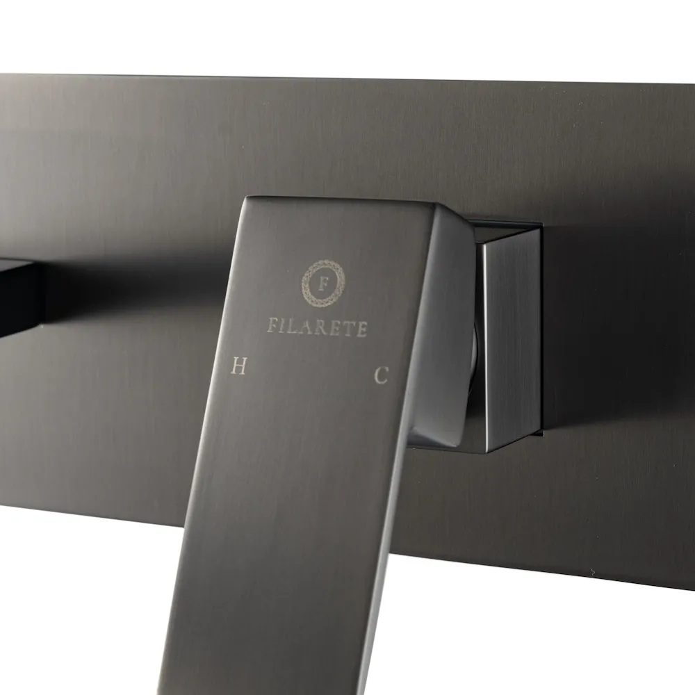 Смеситель для раковины встраиваемый FILARETE Fing FL4040BG, графит