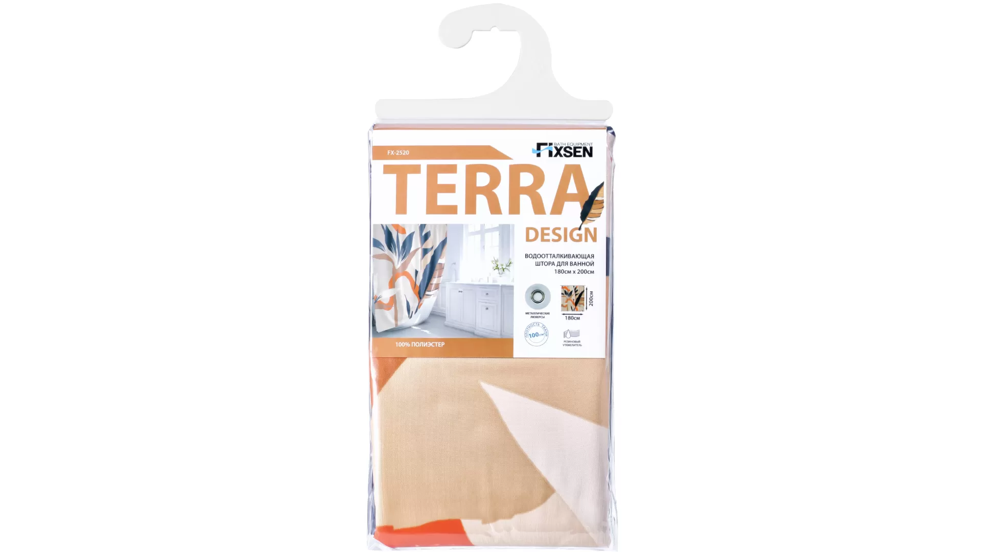 Штора для ванной Fixsen Terra (FX-2520)