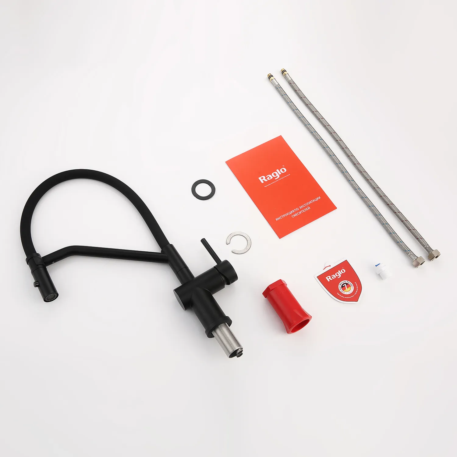 Смеситель Raglo для кухни со съемным гибким изливом, с магнитным фиксатором излива (R86.41.06)