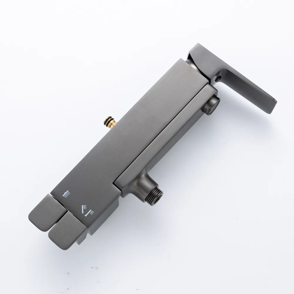Душевая система FRAP F2490-9, оружейная сталь