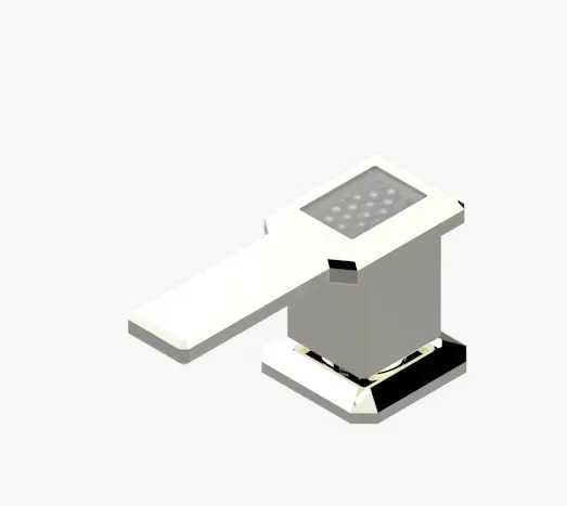 Вентиль THG Metropolis Clear crystal with lever, никель (A2B B01 36/H)