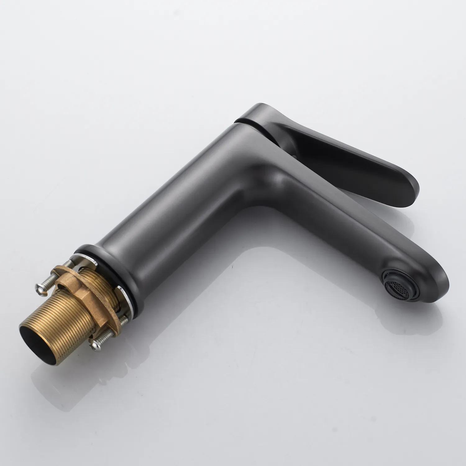 Смеситель для раковины Shevanik S4301T, оружейная сталь