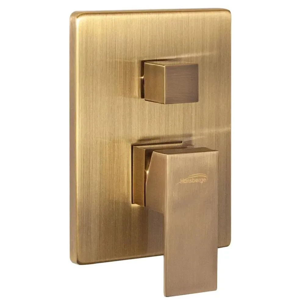 Душевая система встраиваемая (без излива) Hansberge H6070BR, бронза