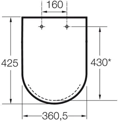 Крышка-сиденье Roca Dama Senso (ZRU9000040) (Россия)
