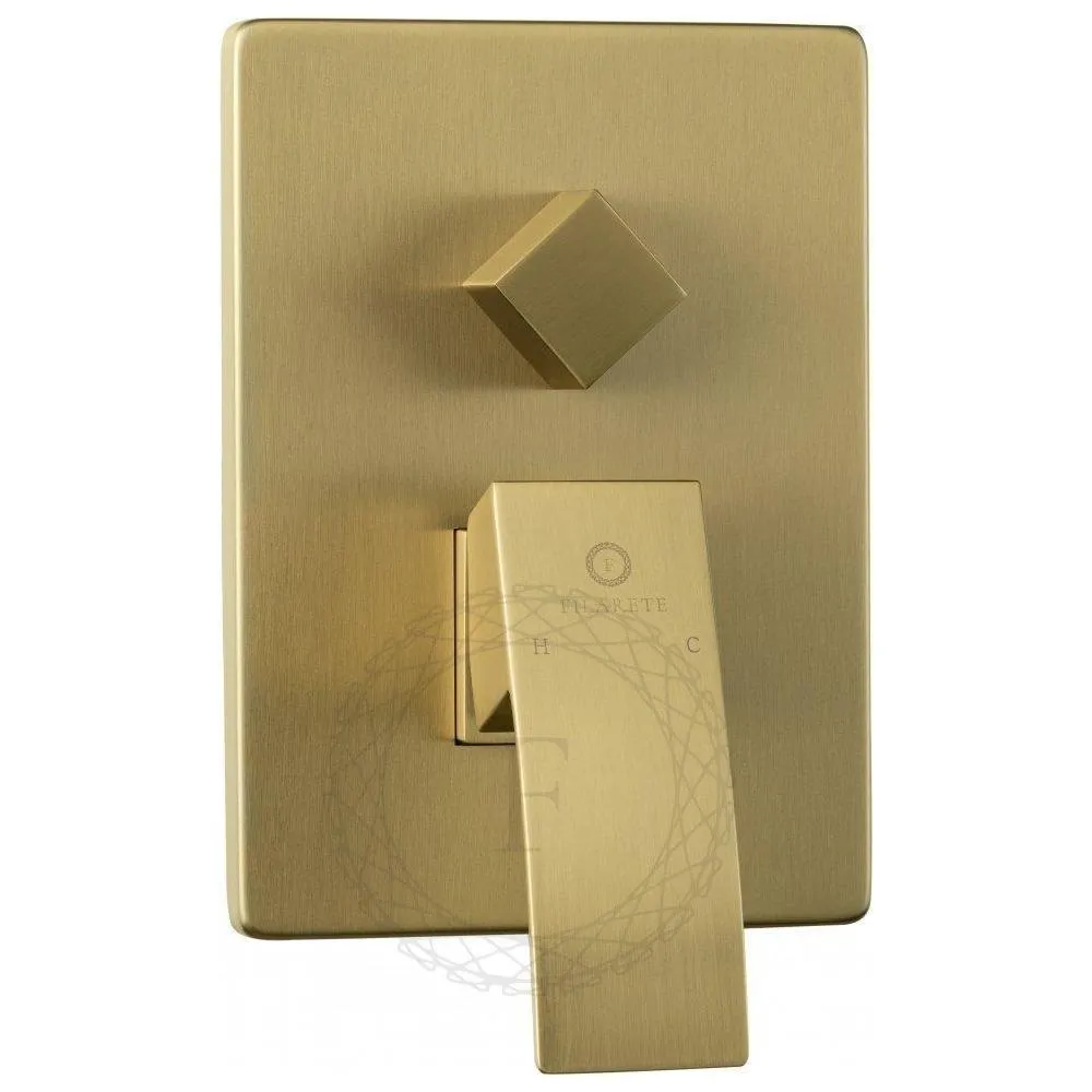 Душевая система встраиваемая FILARETE Waterfall FL1010MG, матовое золото