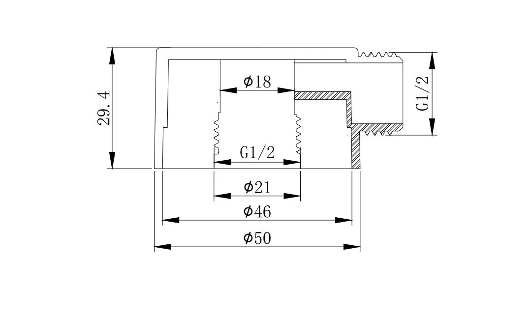 Шланговое подсоединение AQUATEK AQ2454MB, матовый черный