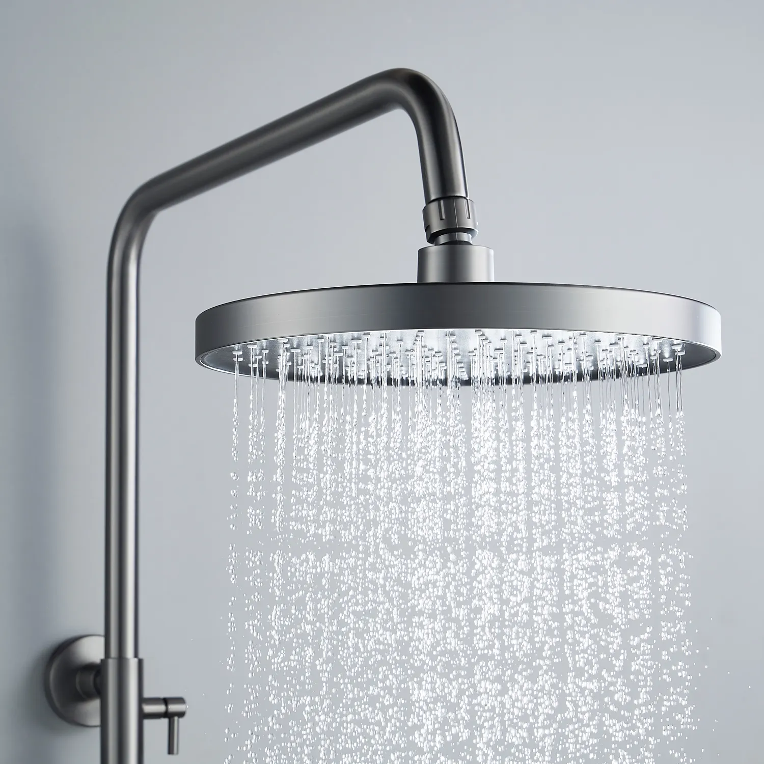 Душевая система Shevanik S4336T, оружейная сталь