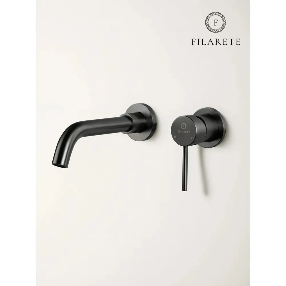 Смеситель для раковины встраиваемый FILARETE Roun FL4020BG, графит