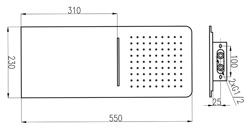 Верхний душ Rav Slezak KS0010