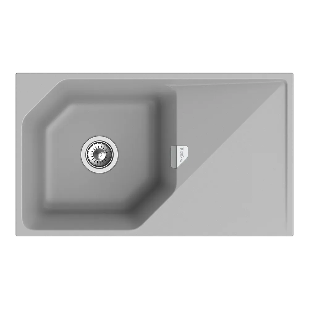 Кухонная мойка Rivelato LOCUS LS-85, серый металлик